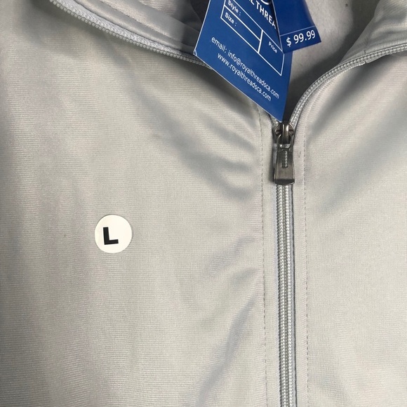 Royal Threads Zip up Athletic Jacket w/ Fleece NWT - Picture 11 of 15